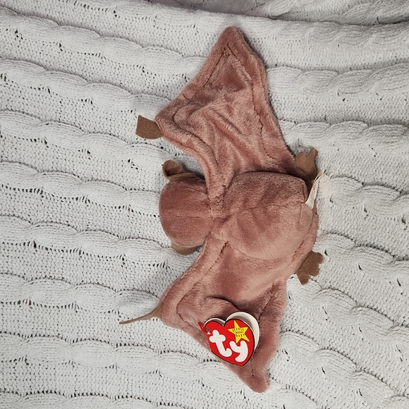 🕸Vintage Ty Beanie Baby Original Batty The Bat 1996 P.E. Pellets - Picture 3 of 9